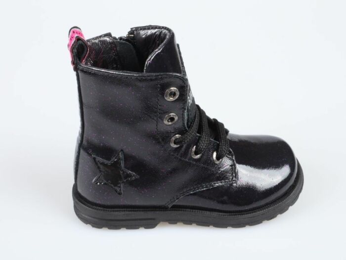 Shoesme DE22W094-A Dessert boot black/pink glitter