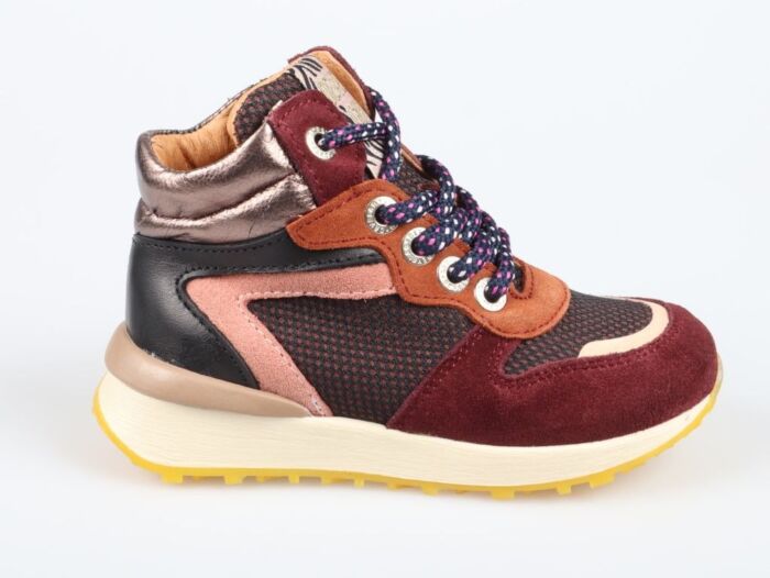 Develab 41434-439 hoge sneaker burgundy