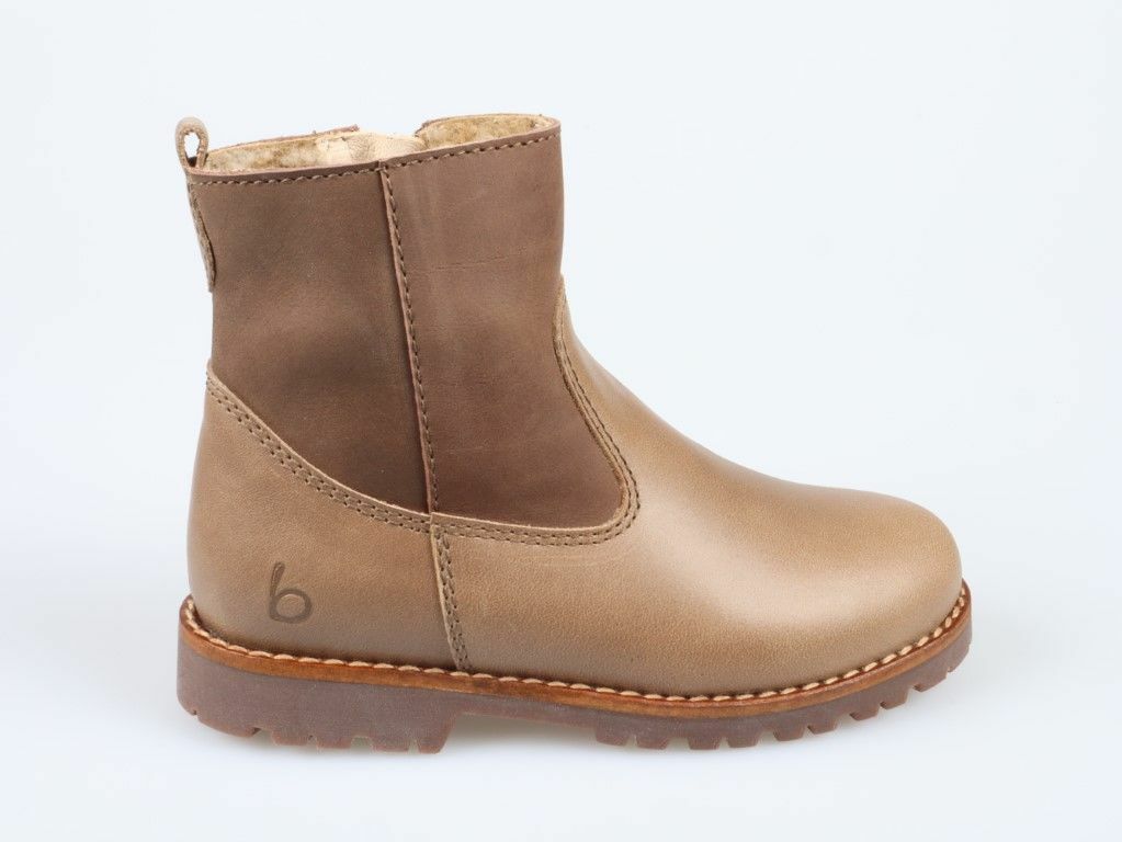 Beberlis 22777 laars taupe leer suede