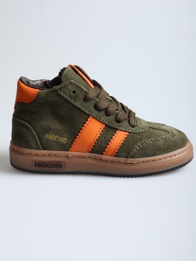 Pinocchio P1253-244-66CO hoge schoen khaki combi