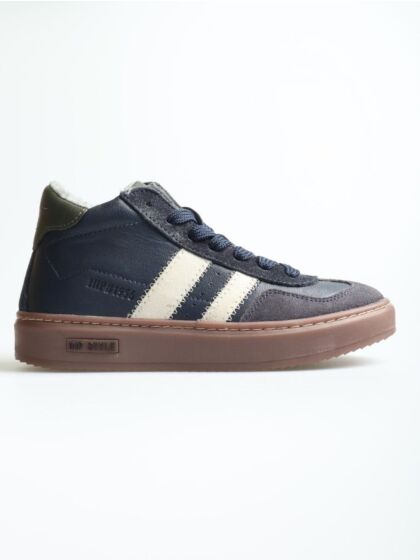 Hip H1404-46CO hoge schoen dk blauw combi