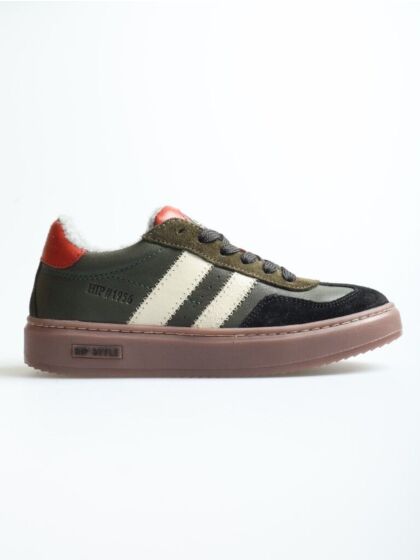 Hip H1403-65CO lage schoen groen combi