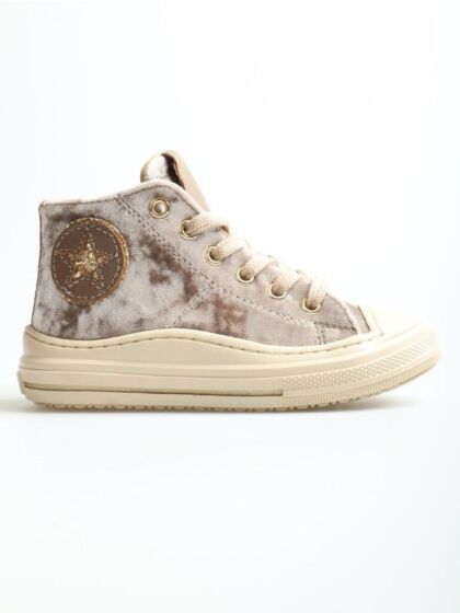 Pinocchio P1113-23CO hoge schoen taupe combi