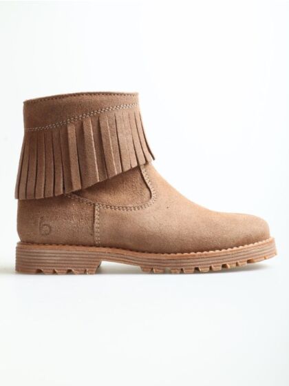 Beberlis 24741-B laars Suède franje taupe