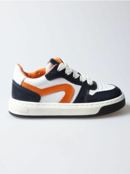 Hip  sneaker H1618-232-46CO dk. blauw/oranje combi