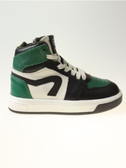 Pinocchio P1012-234-65CO hoge sneaker groen combi