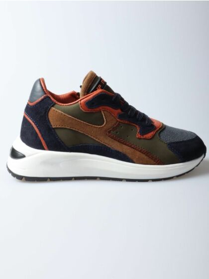 Hip H1051-234-65CO sneaker groen/blauw combi