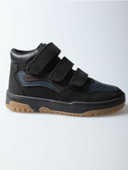  Hip H1694-234-10CO hoge schoen zwart/blauw velcro
