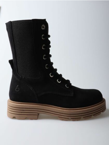 Beberlis 23489C-001 veterboot black suède