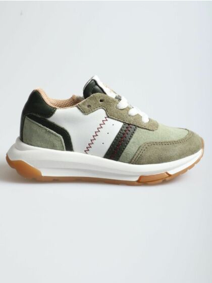 Pinocchio P1579-242-65CO sneaker wit khaki
