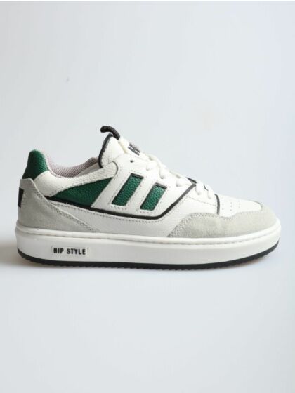 Hip H1529-242-65CO sneaker wit groen combi