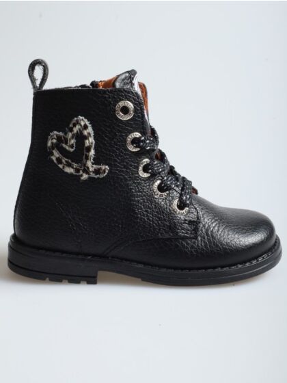 Develab 42936-922 veterboot black nappa heart