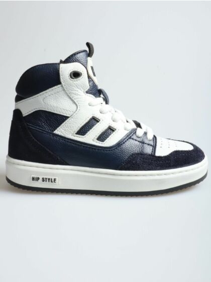 Hip H1526-244-46CO basket d. blauw/wit combi