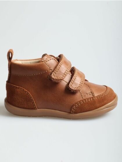 Beberlis 24183-B-018 lage schoen cognac velcro