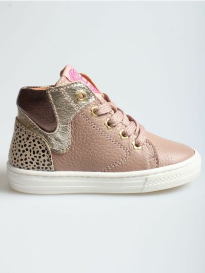 Develab 42942-479 hoge veterschoen old pink