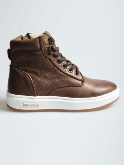 Hip H2239-244-28CO hoge schoen d. bruin