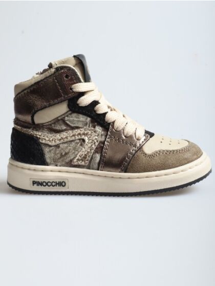 Pinocchio P1765-244-23CO-AC basket sneaker taupe 
