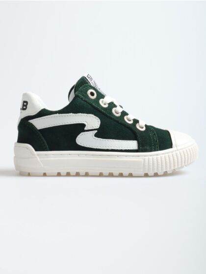 Develab 45957-523 sneaker green suede