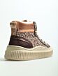 Beberlis 24271-W25-D sneaker bruin combi glitter