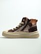 Beberlis 24271-W25-D sneaker bruin combi glitter