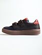 Hip H1503-28CO lage schoen dk brown combi velcro