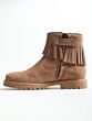 Beberlis 24741-B laars Suède franje taupe