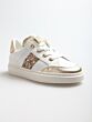 Beberlis 25152-02 lage sneaker wit/goud