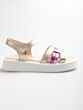 Beberlis 25121-A sandaal goud/pink