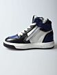 Pinocchio P1012-234 hoge sneaker zwart/kobalt 