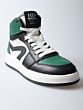 Hip H1012-234-65CO hoge sneaker zwart/groen combi