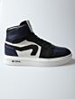 Hip H1665-234-10LE hoge sneaker zwart/d. blauw 