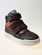 Develab 45889-739 hoge schoen velcro dark brown