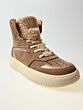 Red Rag 13334-233 hoge sneaker taupe suède fur