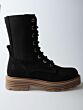 Beberlis 23489C-001 veterboot black suède