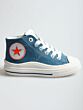 Pinocchio P1544-242-49CO hoge sneaker jeans blauw