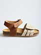 Develab 48410-299 sandaal beige combi