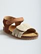 Develab 48410-299 sandaal beige combi