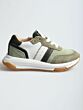 Pinocchio P1579-242-65CO sneaker wit khaki