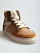 Beberlis 24278-018 hoge veterschoen camel combi