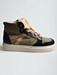Beberlis 24278-022 hoge veterschoen khaki combi