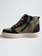 Beberlis 24278-022 hoge veterschoen khaki combi
