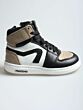Pinocchio 1765-244-23CO basket sneaker taupe/zwart