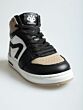 Pinocchio 1765-244-23CO basket sneaker taupe/zwart