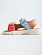 Bisgaard 74401.125.1760 sandaal Nico baby bl/coral