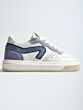 Hip H1618-252-13CO lage schoen blauw/grijs combi