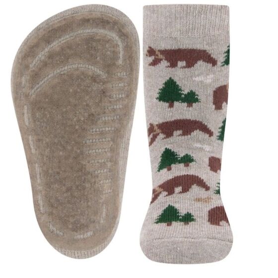 Ewers 221385-3185 antislip sok beige bruine beer